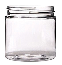 JAR POLYSTRENE CLEAR 8OZ WITH NO LID - Can Plastic